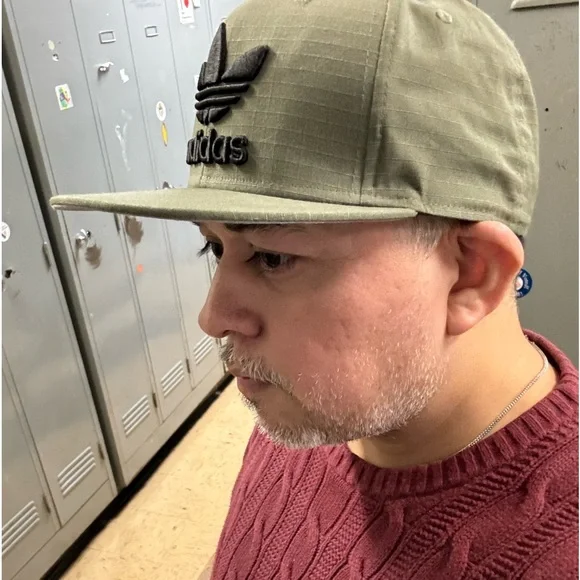 Adidas Originals Trefoil Plus Hat Snapback Olive Cargo Ripstop - Picture 2 of 8